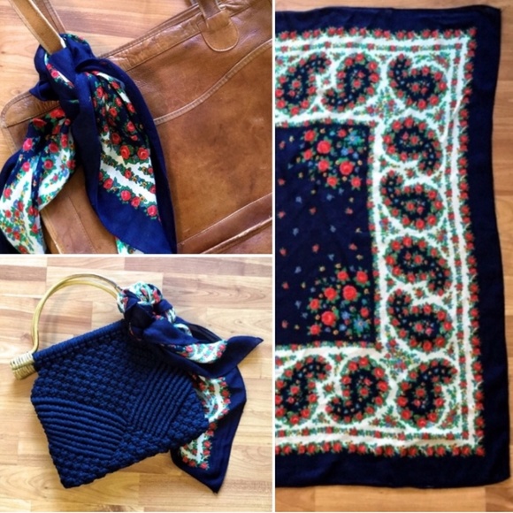 Vintage Square Scarf - Picture 1 of 8